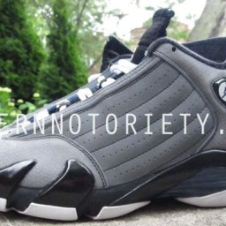 Air Jordan 14 Light Graphite/Midnight Navy-Black